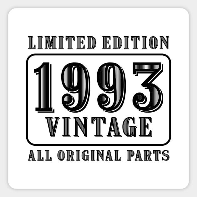All original parts vintage 1993 limited edition birthday Magnet by colorsplash